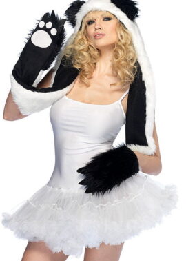 כובע דוב פנדה עם כפפות TY918