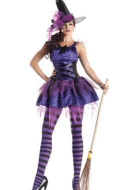 תחפושת מכשפת הלילה הסגולה L15138