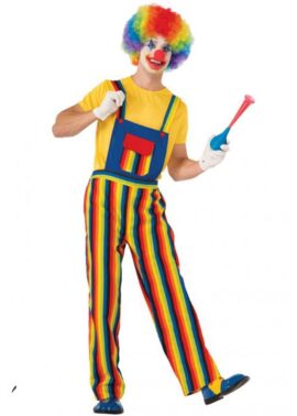 תחפושת הליצן הצבעוני והמצחיק לגברים L1151